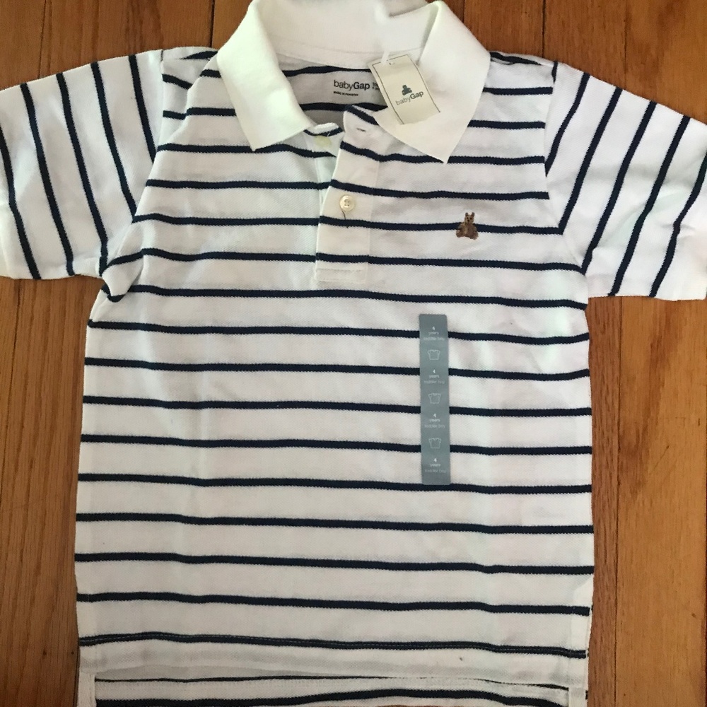 *never worn* babygap striped polo